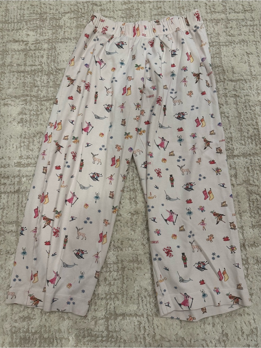 Hill House Home Holiday Print Pajama Pants | Organic Cotton | Size Small